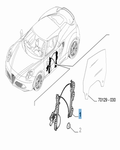 Fensterheber vorne links für Alfa Romeo 4C