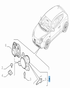 Nebelscheinwerfer rechts für Alfa Romeo Mito