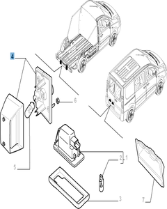 Kennzeichenleuchte links für Fiat Professional Scudo