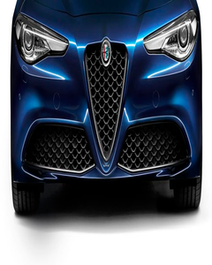 Frontgrill mit „V“-Einsatz aus Carbon für die Veloce-Version