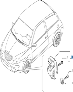 Nebelscheinwerfer rechts für Lancia Ypsilon