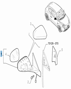 Linker Außenspiegel für Alfa Romeo Mito