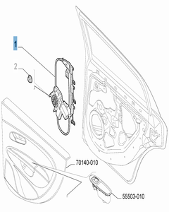 Fensterheber hinten links für Fiat und Fiat Professional