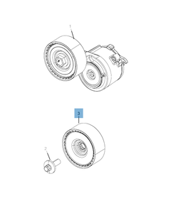 Fester Riemenspanner für Jeep Wrangler