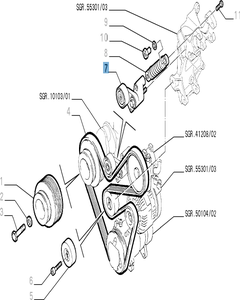 Einstellbarer Riemenspanner